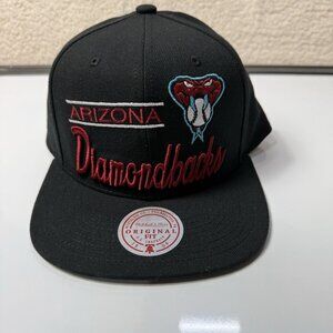 Mitchell & Ness Snapback Hat MLB Arizona Diamondbacks Retro Lock Up NEW